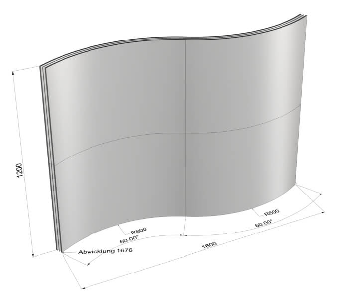 vandaglas bv | WavePerform concaaf en convex gebogen isolatieglas